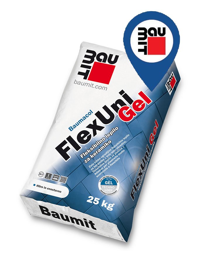 LEPAK ZA KERAMIKU FLEXUNI GEL C2TE 25/1 BAUMIT